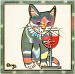 Cat Tile- Catnip Sip Cat Tile- Catnip Sip