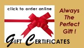 Order your Gift Certificate on-line!